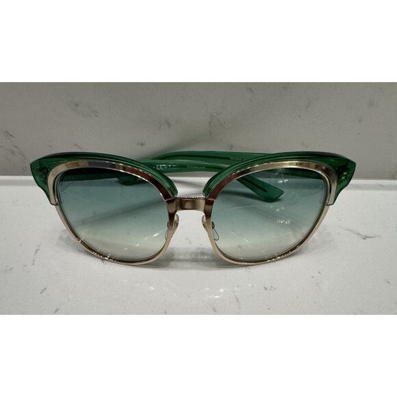 NEW GUCCI SUNGLASSES GG 4241/S EYR-9R GOLD/GREEN AUTHENTIC NWOT NO CASE - Picture 1 of 7